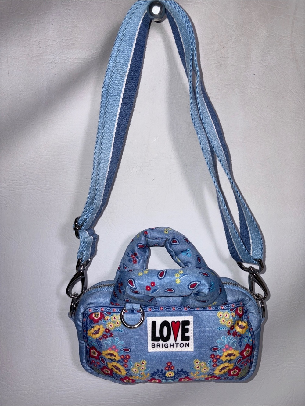 Brighton Love Bandana CrossBody Organizer Purse Bag